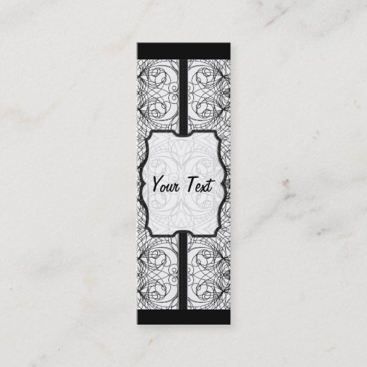 Style indien Carte de visite Signet (Devant)