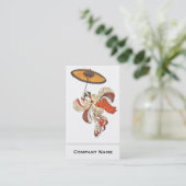 Style japonais 10 • Carte de visite élégant (Debout devant)