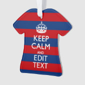 Stylé KEEP CALM et votre texte sur les bandes (devant)