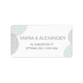 Style Letterpress moderne étiquette avec cercle (Devant)