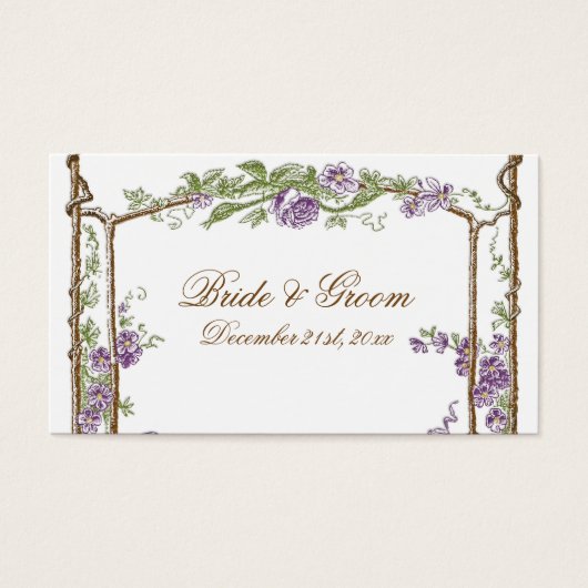 Style Letterpress Vintage Faux Bois Trellis - Bleu (Devant)