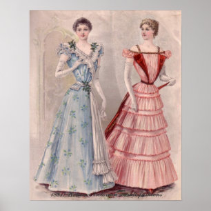 Style Maison Victorienne Dames Dans Les Affiches C