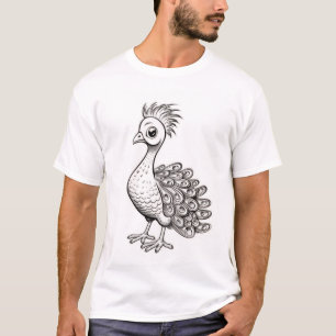 Style majestueux Peacock Flourish T-shirt