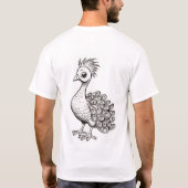 Style majestueux Peacock Flourish T-shirt (Dos)