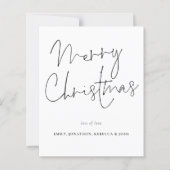 Style manuscrit Budget Joyeuse carte de Noël (Devant)