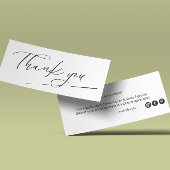 Style manuscrit Noir Et Blanc Merci