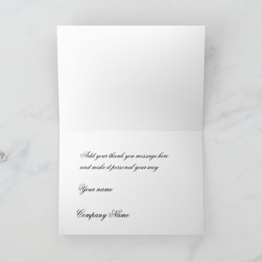 Style Merci d'entreprise élégant (Intérieur)