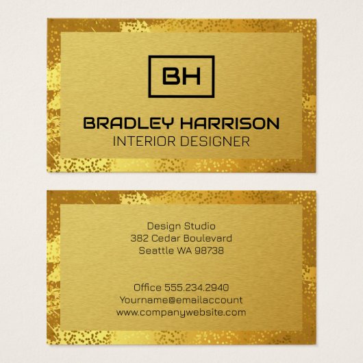 Style métal or (Devant & derrière)