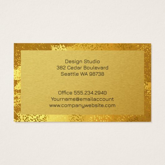 Style métal or (Dos)