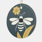 Style minimaliste Bois Ornement Bee (Gauche)