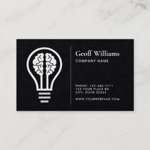 STYLE MINIMALISTE CARTE DE VISITE SOMBRE PERSONNAL
