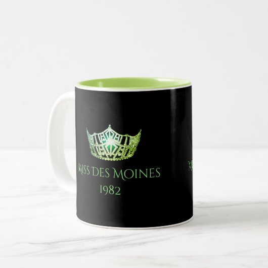 Style Miss America Custom Name Lime Crown Mug (Devant gauche)