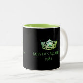 Style Miss America Custom Name Lime Crown Mug (Devant droit)