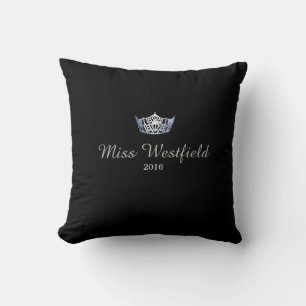 Style Miss America Nom personnalisé Coussin de la 