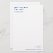 Style Miss America papeterie sous-titrée (Devant / Derrière)