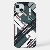 Style moderne abstrait expressionniste vert noir (Verso)