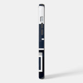 Style moderne abstrait géométrique marine bleu (Côté gauche)