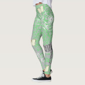 Style moderne Boho Eclectique Green Leggings (Gauche)