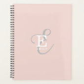 Style moderne de typographie Monogramme Blush rose (Devant)