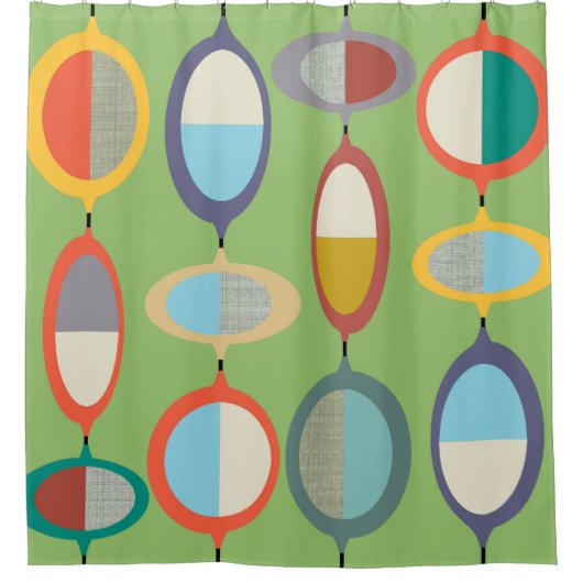 Style Moderne Du Milieu Du Siècle 71 Rideau De Dou (Devant)