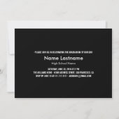 Style moderne Laurel Wreath Photo Invitation diplô (Dos)