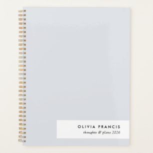 Style moderne minimal bleu gris couleur 2026