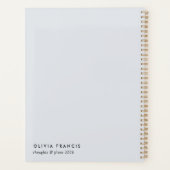 Style moderne minimal bleu gris couleur 2026 (Dos)