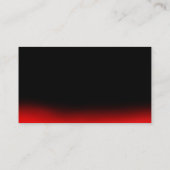 Style moderne Noir rouge élégant Carte de visite p (Dos)