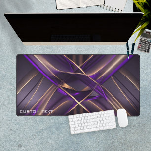 Style Néon Violet Or Personnalisé Gaming Étendu