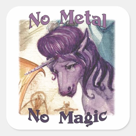 Style No Metal No Magic Stickers (Devant)