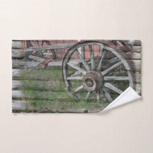 Style occidental Rustique Wagon Roue Serviette à m