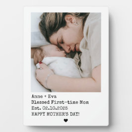 Style One Pic Eerste keer Moederdag Fotoplaat
