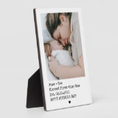 Style One Pic Eerste keer Moederdag Fotoplaat (Zijkant)