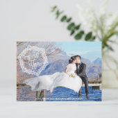 Style ornemental 2 Mariage photo Carte de remercie (Debout devant)