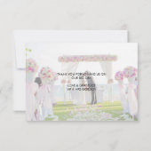 Style ornemental 2 Mariage photo Carte de remercie (Dos)