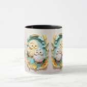 Style Papier Couché Cute Chicks Café Mug (Centre)