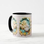 Style Papier Couché Cute Chicks Café Mug (Devant gauche)