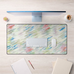 Style Pastel coloré Abstrait Striped Desk Mat