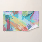 Style Pastel Colors Art Abstrait (Serviette à main)