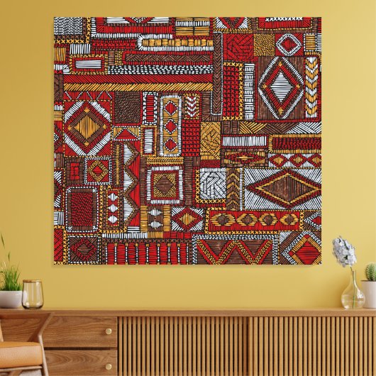 Style Patchwork Impression ethnique brodée (Insitu(Salon))