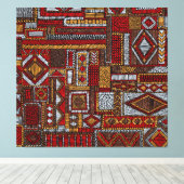 Style Patchwork Impression ethnique brodée (Insitu (Plancher de Bois))