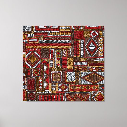 Style Patchwork Impression ethnique brodée (Recto)