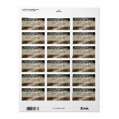  Style Patriotic American Flag Address Etiket (Full Sheet)