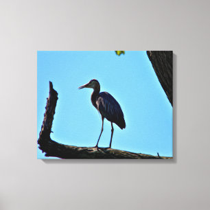 Style peinture à l'huile Grande toile de Heron Ble
