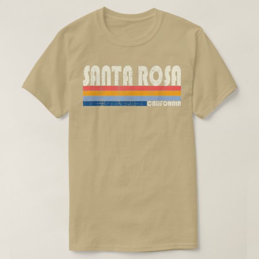 Style Père Noël Rosa, CA T-Shirt les années 70 80s (Design devant)