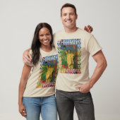 Style Peter Max design Statue of Liberty t-shirts (Unisexe)