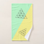Style Pyramide Triangle Géométrie Pastel (Serviette à main)