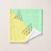 Style Pyramide Triangle Géométrie Pastel (Gant de toilette)