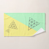 Style Pyramide Triangle Géométrie Pastel (Serviette à main)