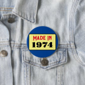 Style rétro 50e anniversaire badge 1974 (En situation)